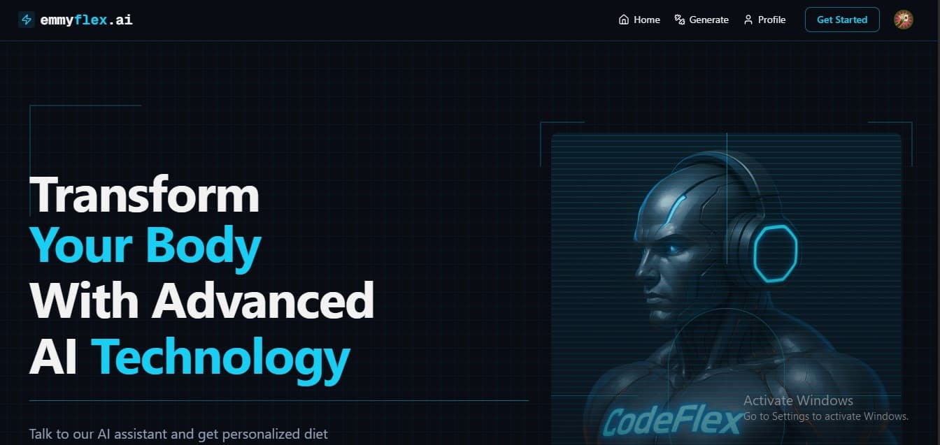 Screenshot of AI Fitness-Trainer App