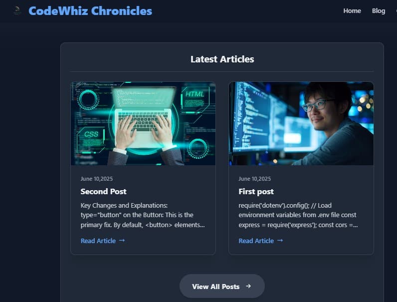 Screenshot of CodeWhiz Chronicles