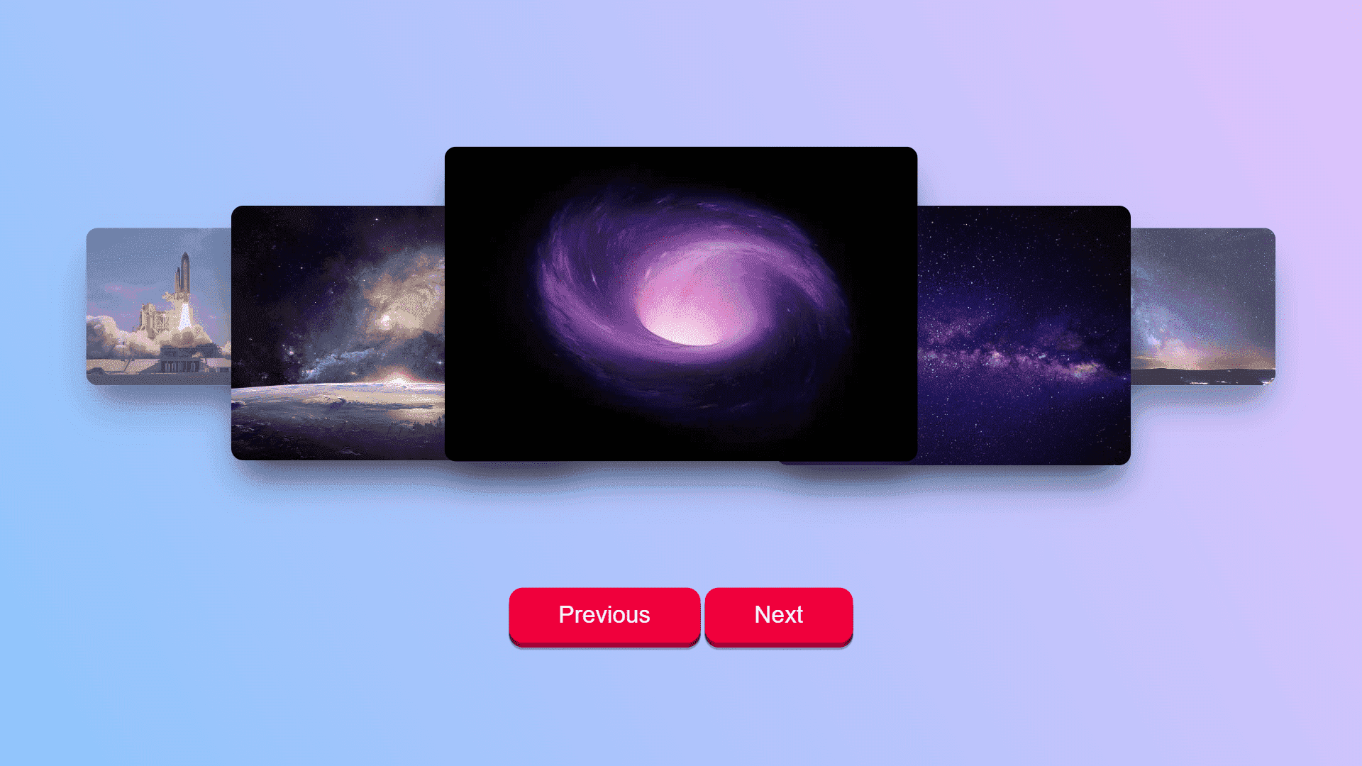 Screenshot of Image Carousel