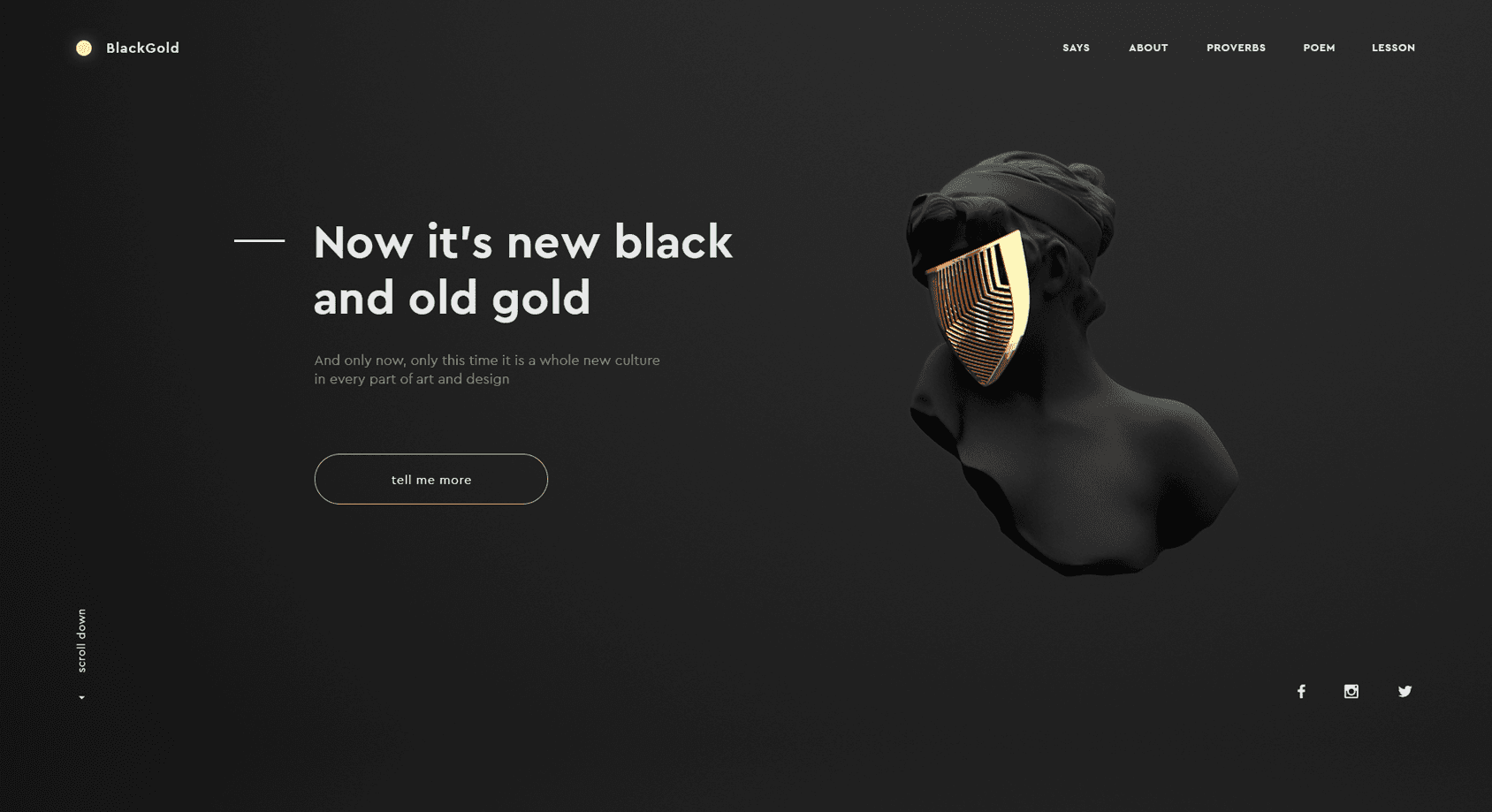 Screenshot of Portfolio Website